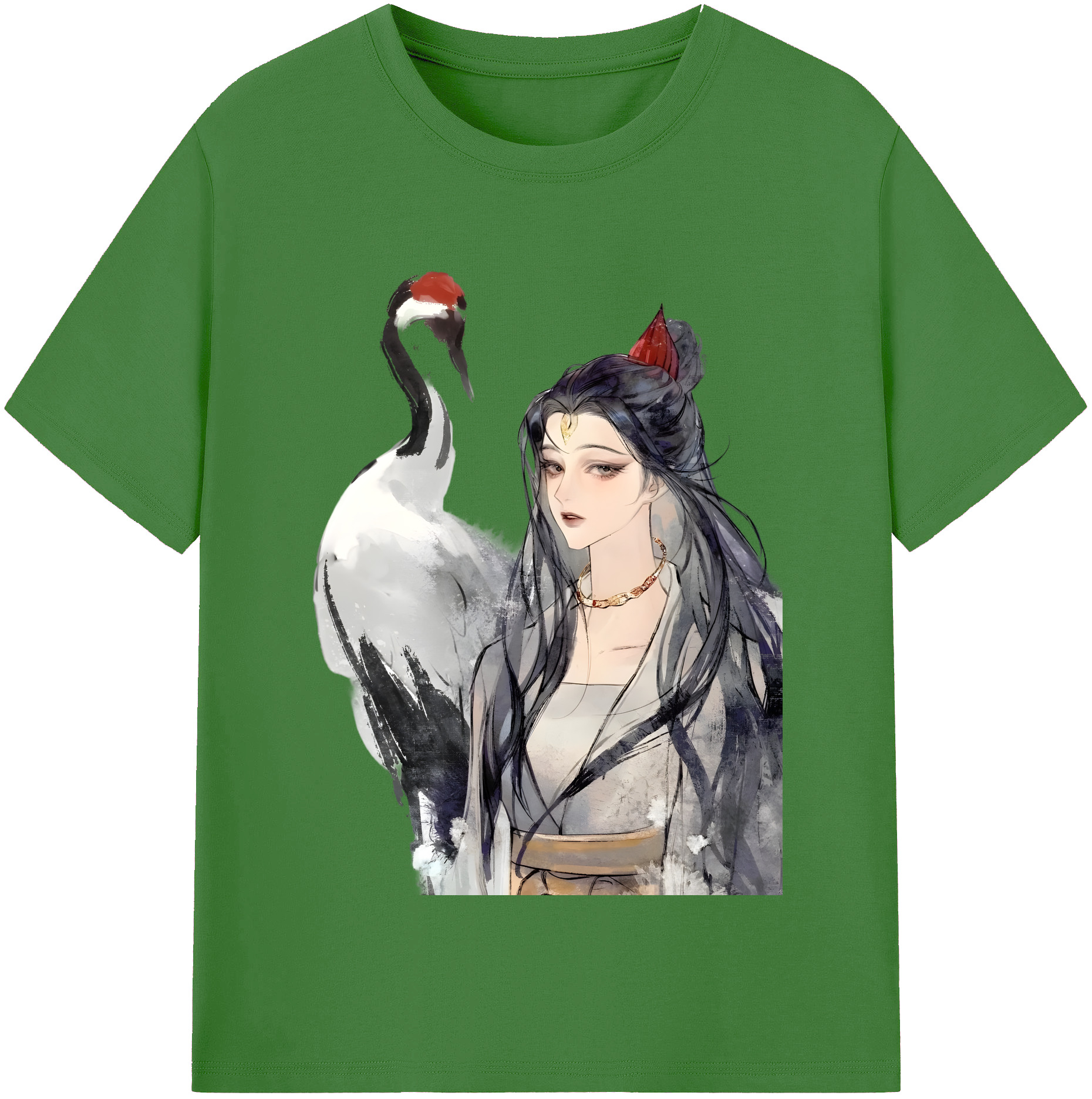 （画像用） Ne Zha 2 ナタ 魔童の大暴れ レディースカジュアルプリントTシャツ（綿100％）